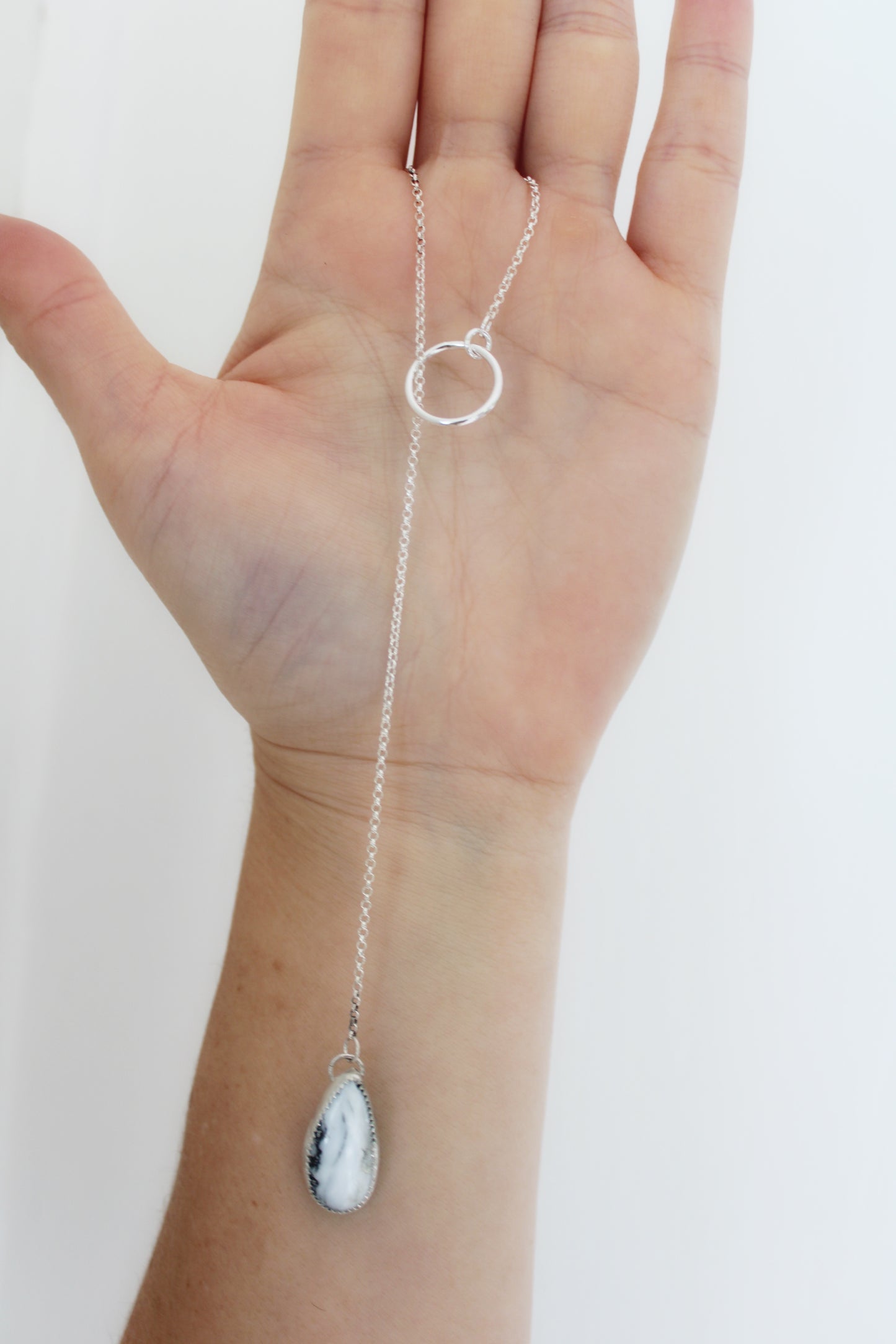 White Buffalo Turquoise Lariat